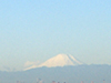 ヒルトン東京ベイ 10Fタワースィートから快晴の富士山を望む。