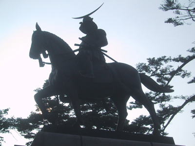 独眼竜、青葉山にて。